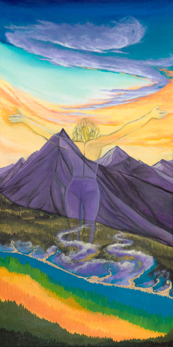 Conjure Mountain original painting by Suzanne DeSoleil
