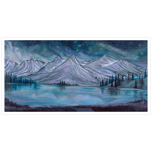 Sawtooth Lake Starry Night