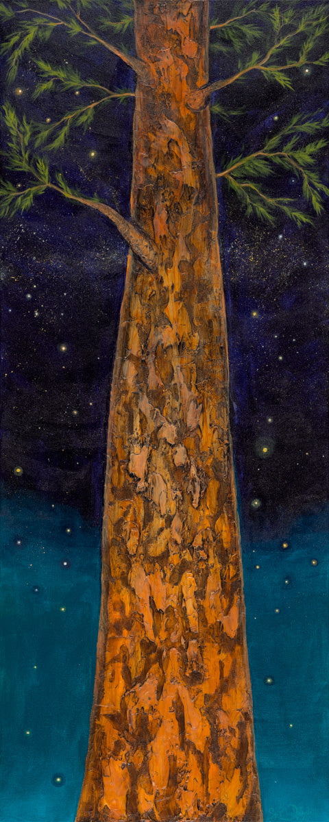 Nocturnal Wisdom original painting by Suzanne DeSoleil