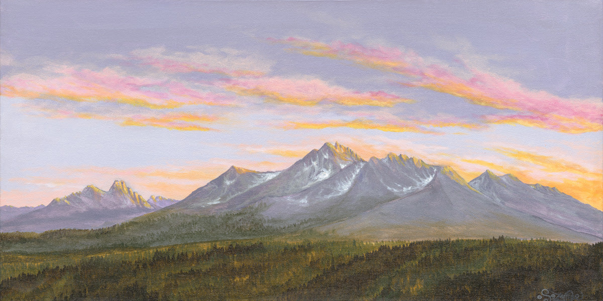 Sawtooth Serenity original painting by Suzanne DeSoleil