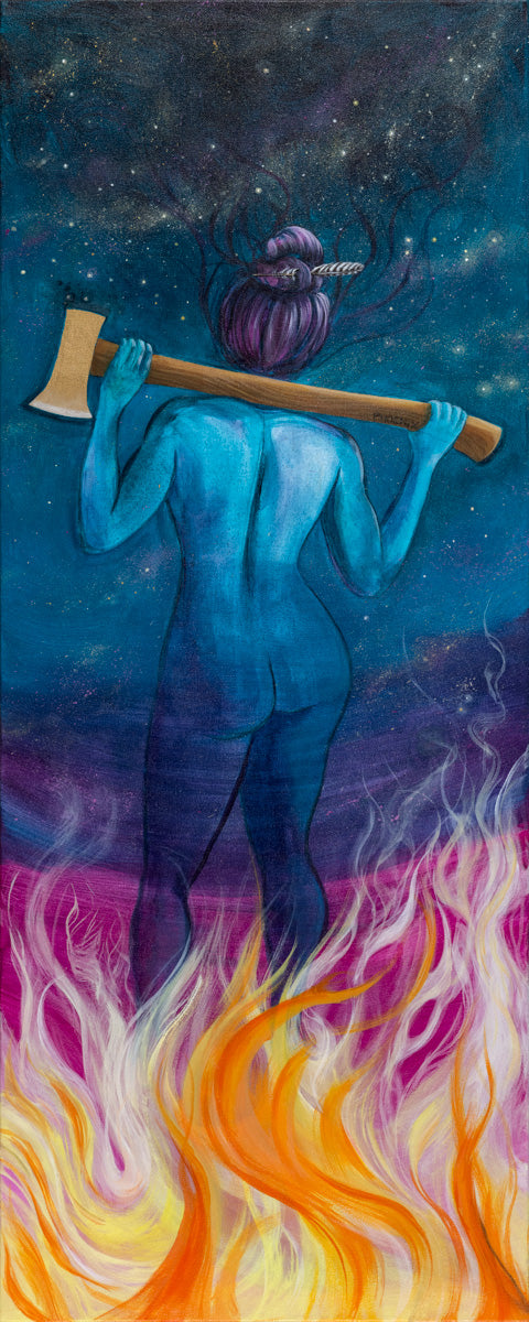 Shadow Feller original painting by Suzanne DeSoleil