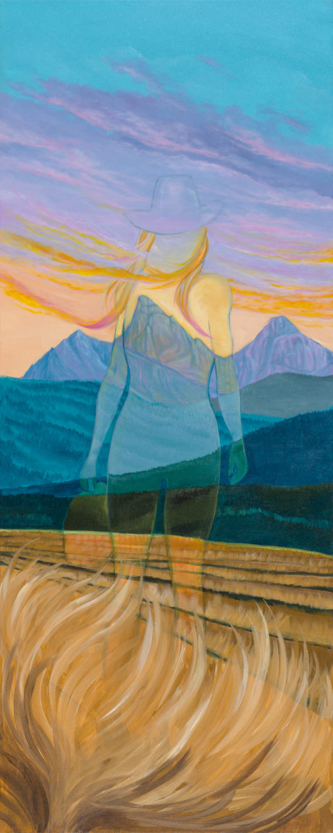 The Girl in the Hat original painting by Suzanne DeSoleil