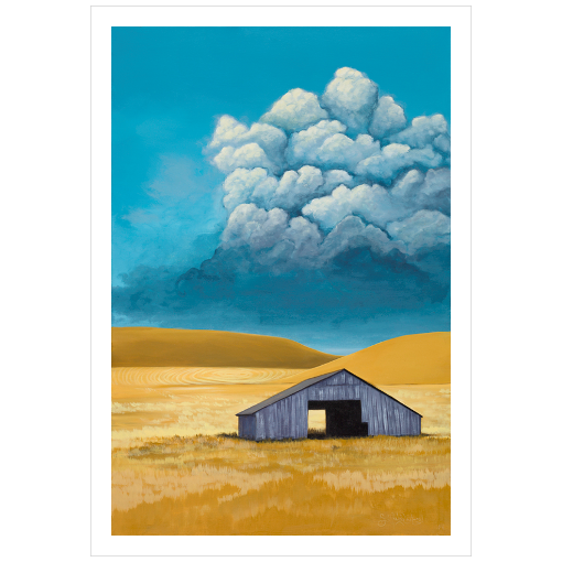 Grey Barn Thunder head in the Palouse